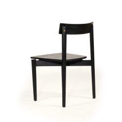 Onyx Dining Chair - Black Teak wood - www.elkstone.com.au