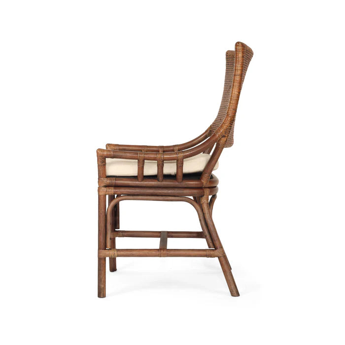 Kimberley Dining Chairs Dark Wash Rattan - www.elkstone.com.au