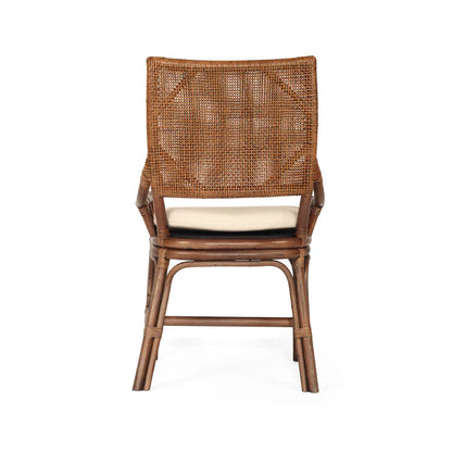 Kimberley Dining Chairs Dark Wash Rattan - www.elkstone.com.au