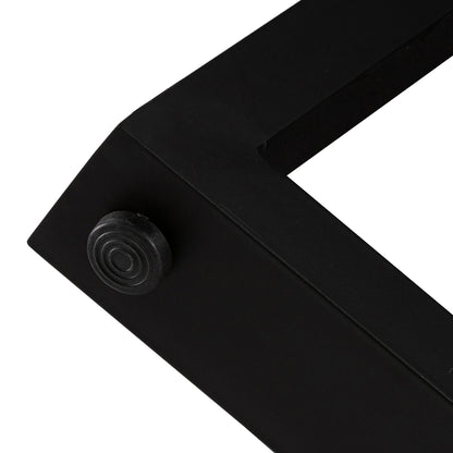 1.0m Alta Round Dining Table | Pebble Grey with Black Metal Legs - www.elkstone.com.au