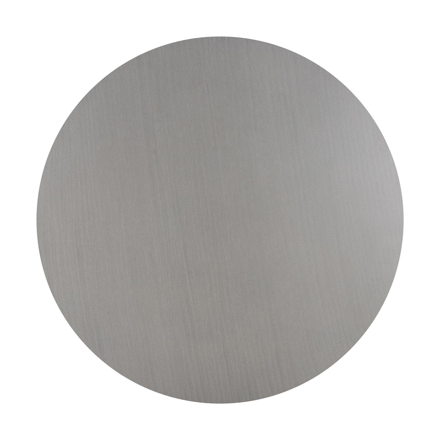90cm Elkstone Round Coffee Table| Pebble Grey with Light Honey Acacia Legs
