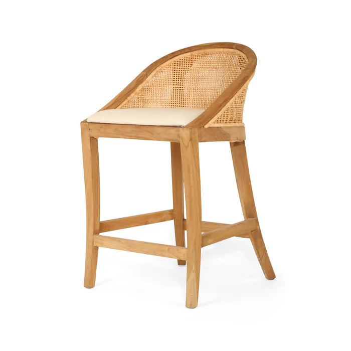 Manley Counter Stool Natural Rattan - www.elkstone.com.au