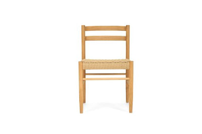Ontario Dining Chair - Oak frame with woven Ratan Seat - www.elkstone.com.au