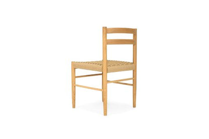 Ontario Dining Chair - Oak frame with woven Ratan Seat - www.elkstone.com.au