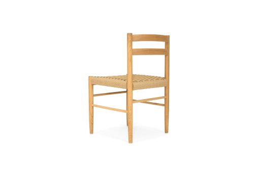Ontario Dining Chair - Oak frame with woven Ratan Seat - www.elkstone.com.au