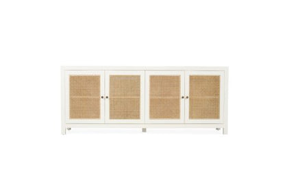 Tambo 4 door sideboard - White - www.elkstone.com.au