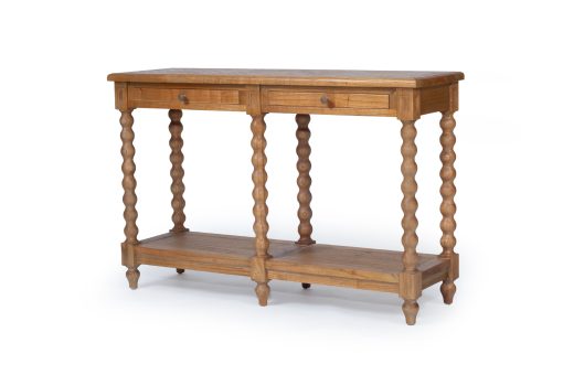 Shamrock Bobbin Console Table  | 2 Drawer