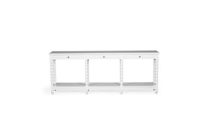 Shamrock Bobbin Console| White | 3 Drawer - www.elkstone.com.au