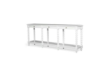 Shamrock Bobbin Console| White | 3 Drawer - www.elkstone.com.au