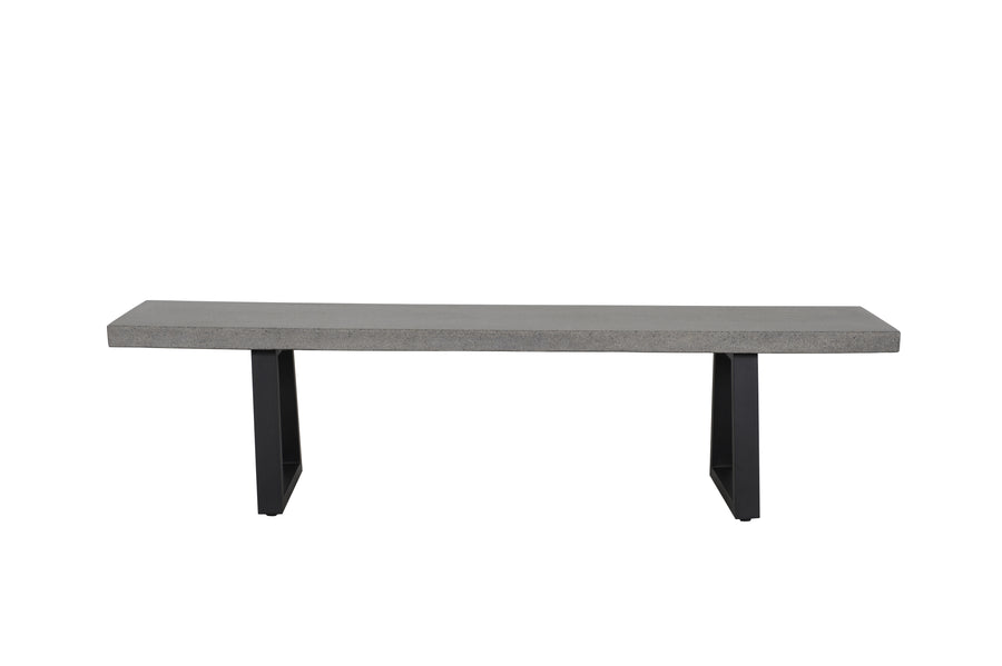 1.85 Sierra Bench Seat| Speckled Grey with Black Powder Coated legs - www.elkstone.com.au