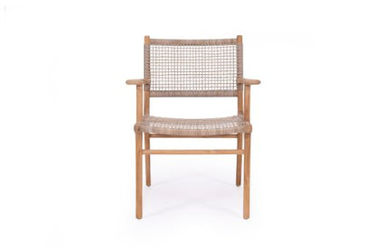 Stradbroke Armchair - Washed grey | Teak frame - www.elkstone.com.au