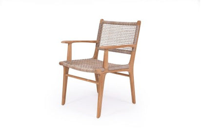 Stradbroke Armchair - Washed grey | Teak frame - www.elkstone.com.au