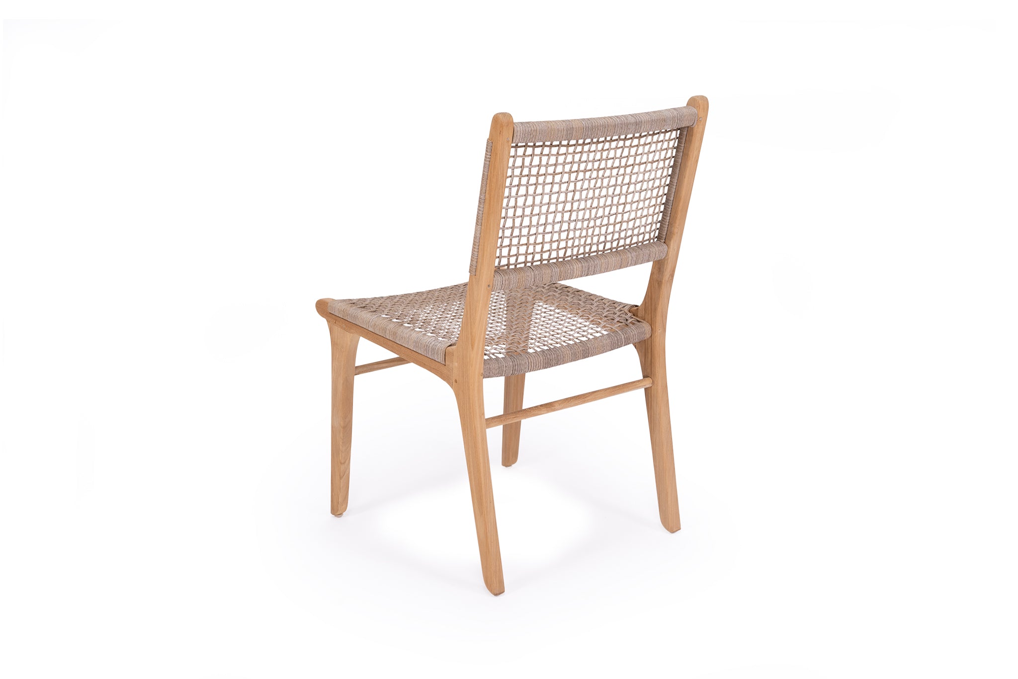 Stradbroke Dining Chair - Washed Grey | Teak legs - www.elkstone.com.au