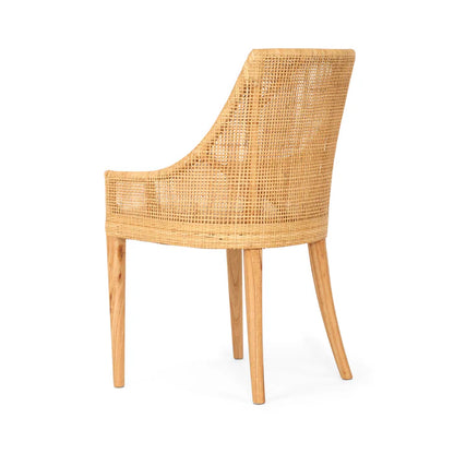 Yamba Dining Chair Natural Rattan - www.elkstone.com.au
