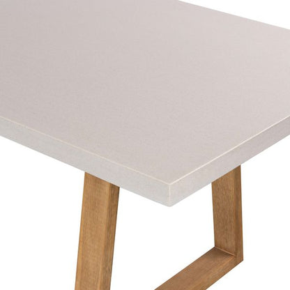 1.6m Sierra Rectangular DiningTable| BEACH with Light Honey Acacia Legs - www.elkstone.com.au