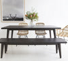 1.8m Oslo Elkstone Dining Table | Ebony Black with Ebony Acacia Wood Legs | 30% Off - www.elkstone.com.au