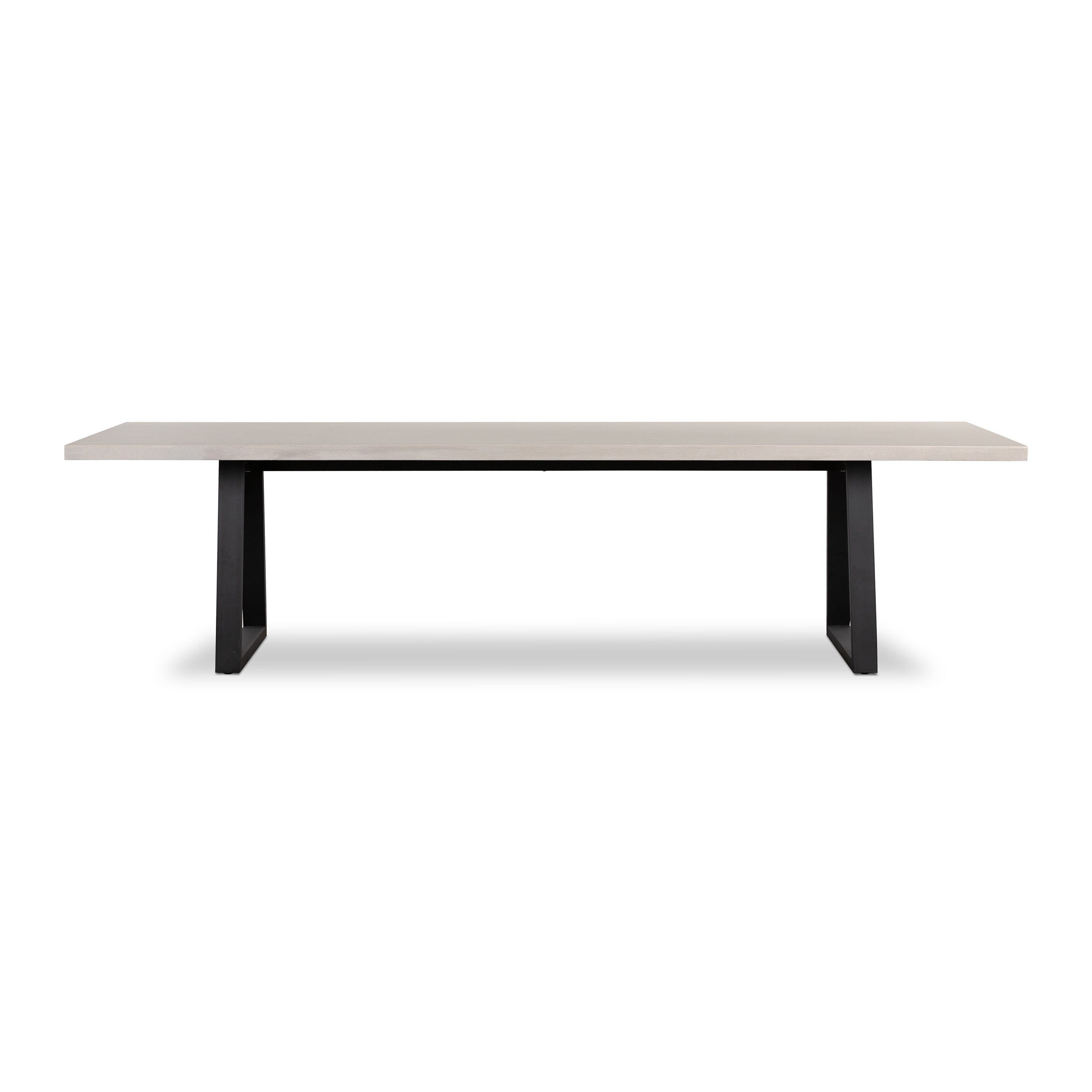 3.0m Sierra Rectangular Dining Table | Beige with Black Metal Legs - www.elkstone.com.au