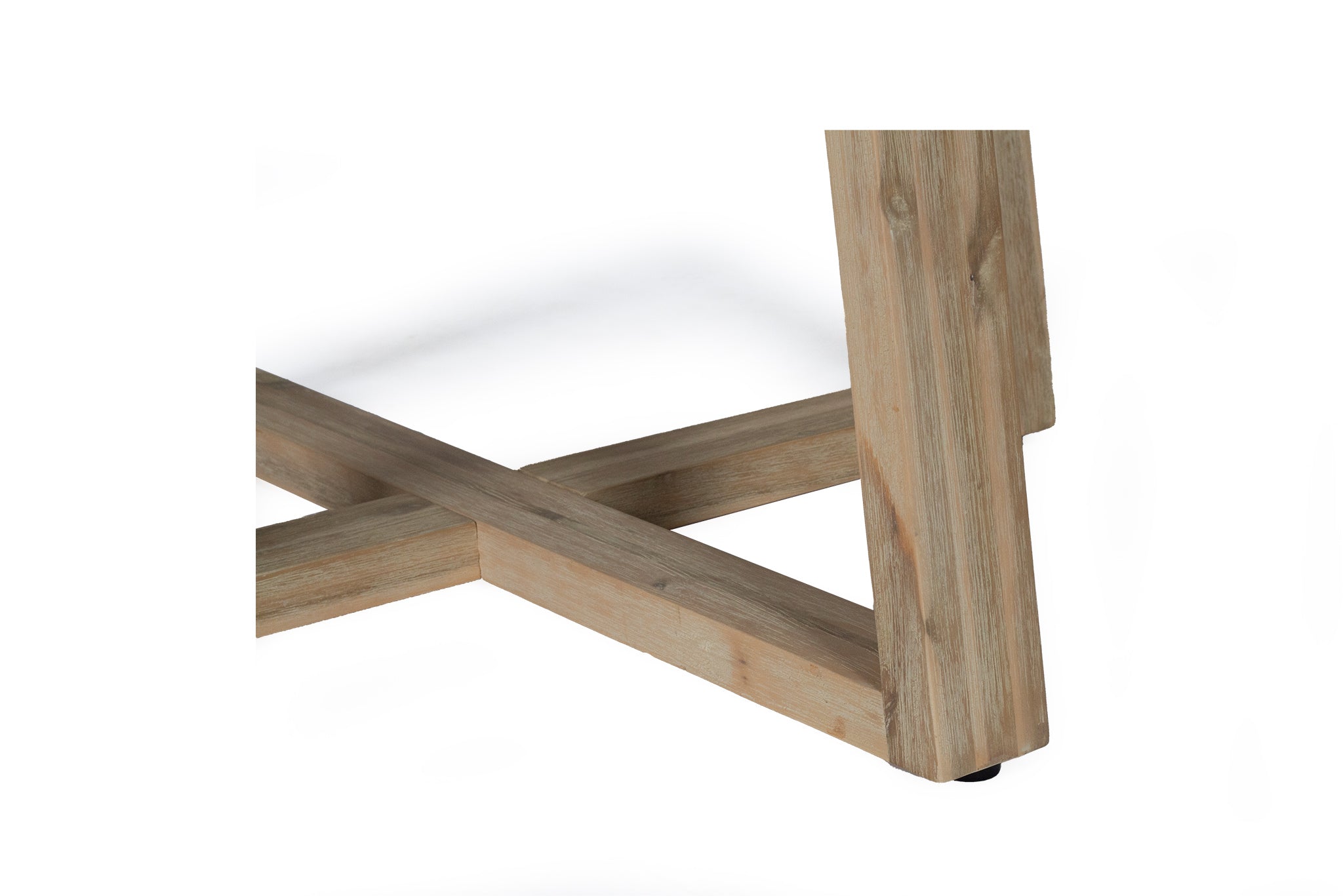 1.4m Alta Round Dining Table - Speckled Grey with Ivory Washed Timber Legs - www.elkstone.com.au