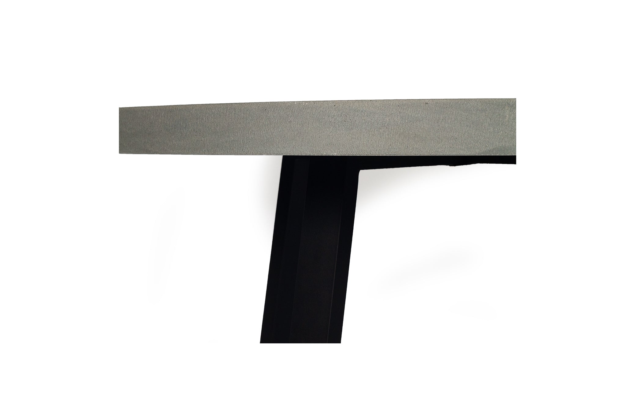 1.6m Alta Round Dining Table - Grey with Black Timber Legs - www.elkstone.com.au