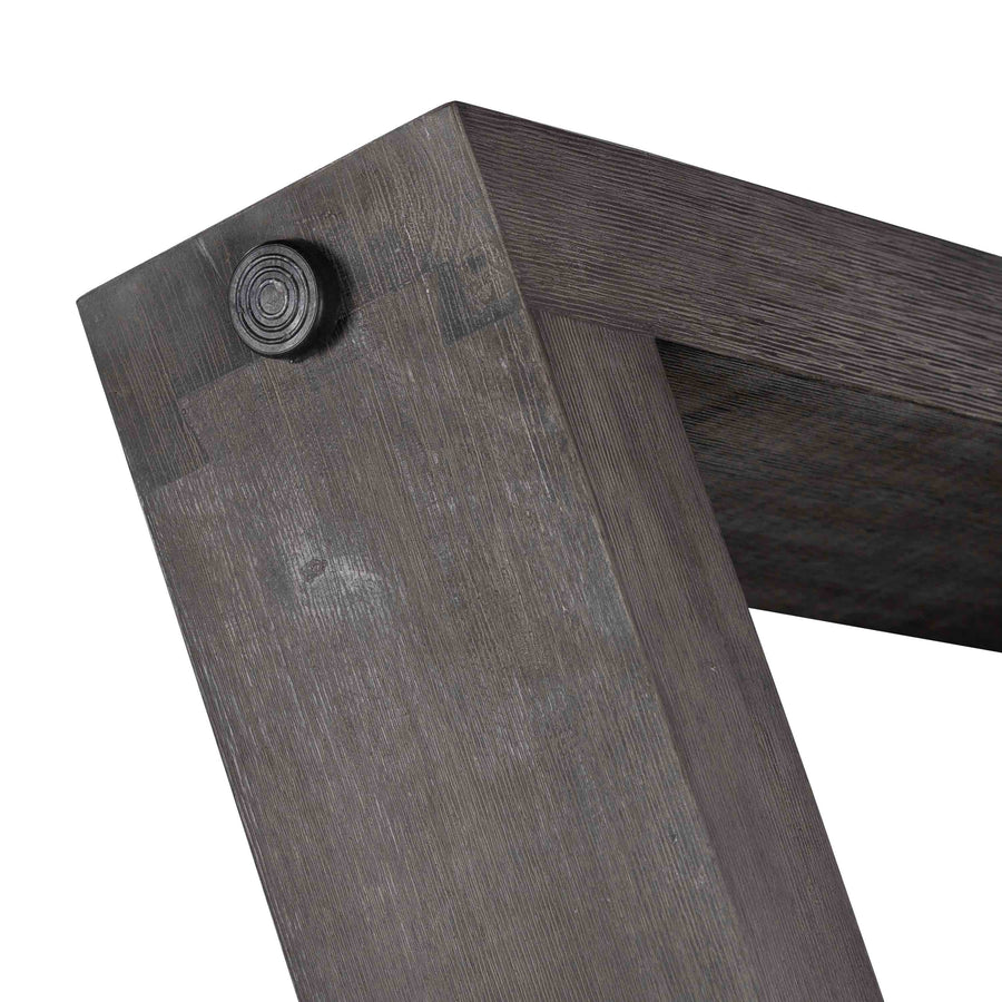 1.6m eTerrazzo Round Dining Table | Apollo with Wide Ebony Acacia Wood Legs - www.elkstone.com.au