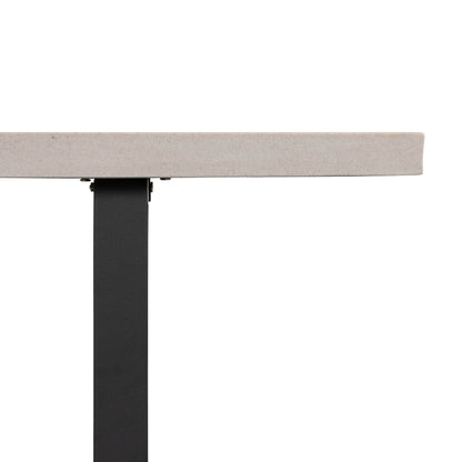 1.45m Sierra Bench Seat | Beige with Black Metal Legs - www.elkstone.com.au