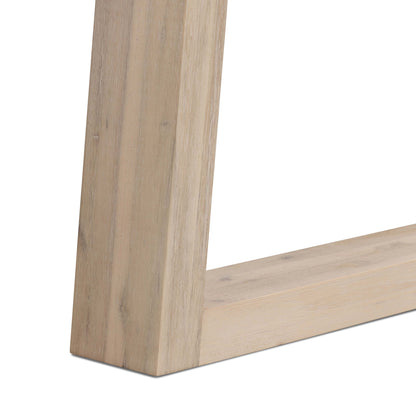 2.4m eTerrazzo Rectangular Dining Table | Ivory Coast with Wide Ivory Wash Legs - www.elkstone.com.au