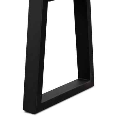 1.45m Sierra Bench Seat | Beige with Black Metal Legs - www.elkstone.com.au