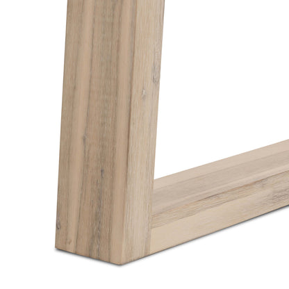 2.0m eTerrazzo Rectangular Dining Table | Ivory Coast with Wide Ivory Wash Legs - www.elkstone.com.au