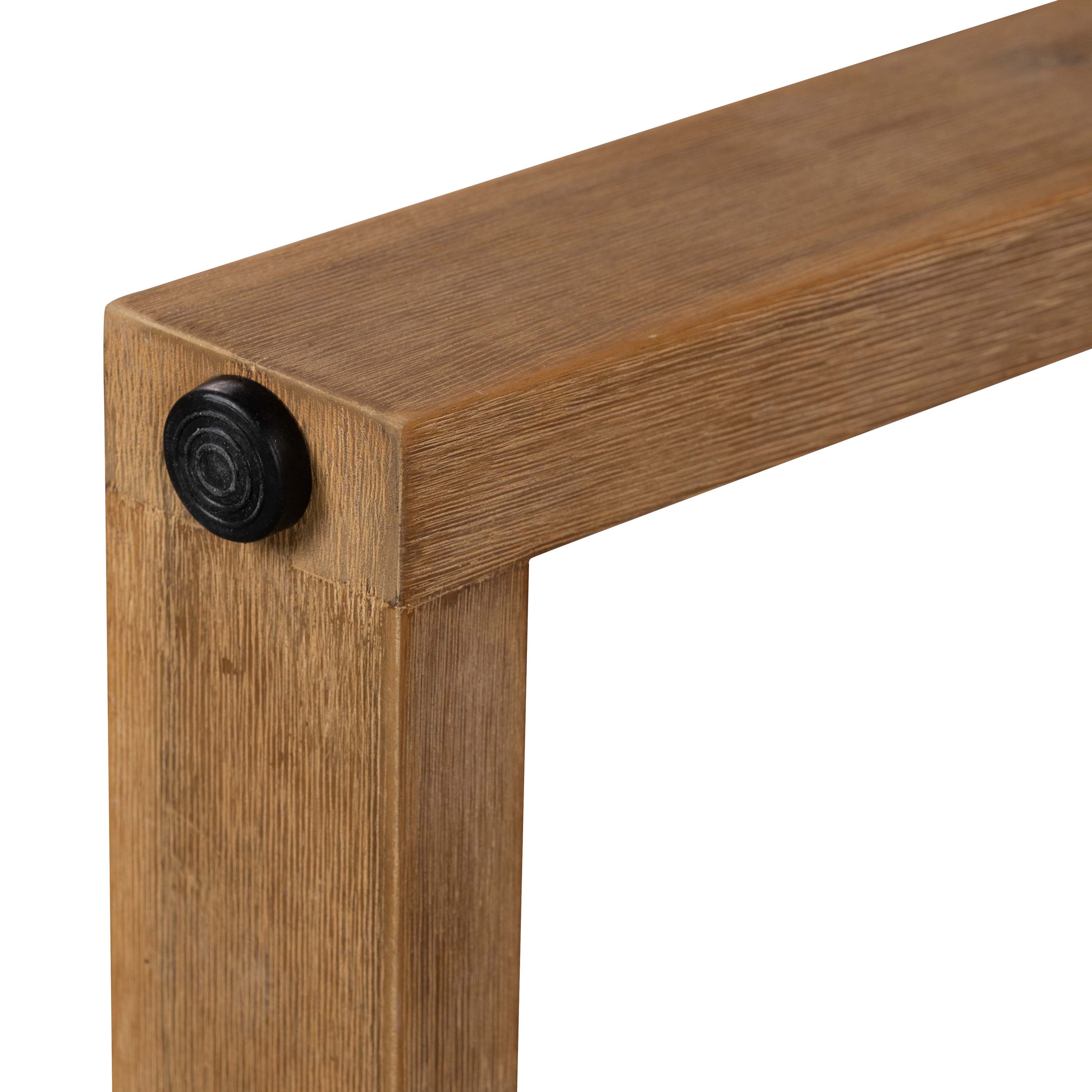 2.4m Sierra Rectangular Dining Table | Beige with Light Honey Timber Legs - www.elkstone.com.au