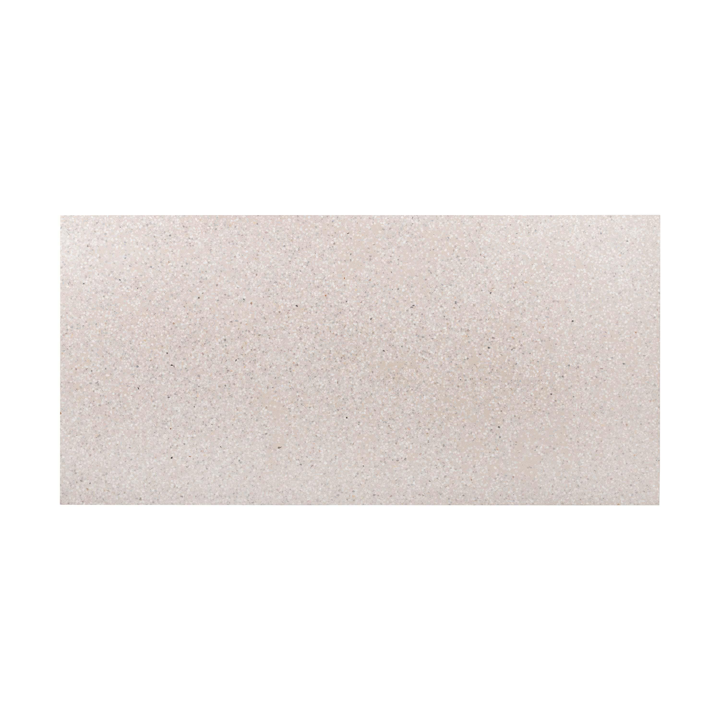 2.0m eTerrazzo Rectangular Dining Table | Ivory Coast with Wide Ivory Wash Legs - www.elkstone.com.au