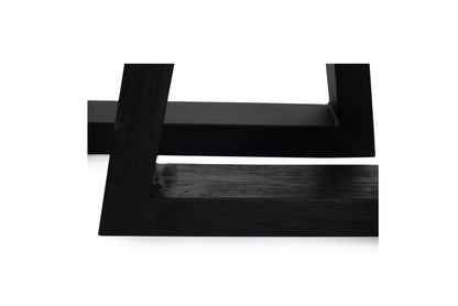 1.6m Alta Round Dining Table - Speckled Grey with Black Timber Legs - www.elkstone.com.au