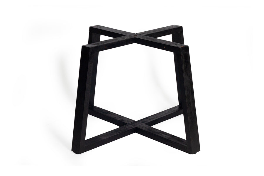 1.6m Alta Round Dining Table - Speckled Grey with Black Timber Legs - www.elkstone.com.au