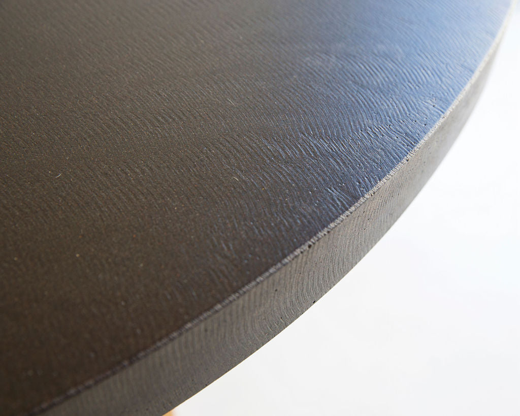 1.8m Alta Rectangular Dining Table - Black with Black Powder Coated Iron Legs - www.elkstone.com.au