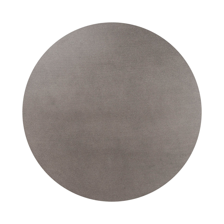 1.6m Alta Round Dining Table | Speckled Grey with Black Metal Legs - www.elkstone.com.au
