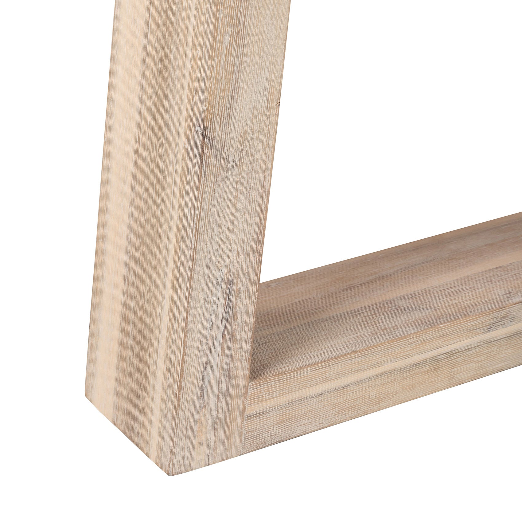 1.6m eTerrazzo Round Dining Table | Ivory Coast with Wide Ivory Washed Acacia Wood Legs - www.elkstone.com.au