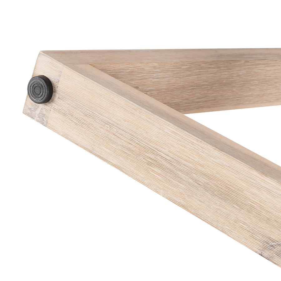1.2m eTerrazzo Round Dining Table | Ivory Coast with Ivory Washed Acacia Wood Legs - www.elkstone.com.au