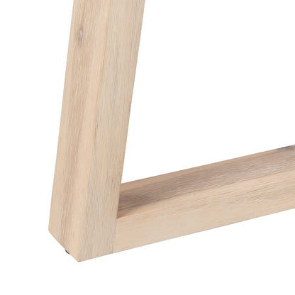 1.4m eTerrazzo Round Dining Table | Ivory Coast with Ivory Washed Acacia Wood Legs - www.elkstone.com.au