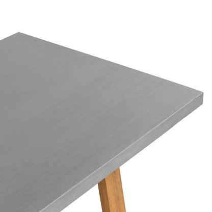 1.8m Sierra Rectangular Dining Table | Pebble Grey with Light Honey Acacia Wood Legs - www.elkstone.com.au