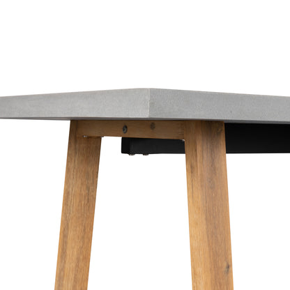 1.8m Sierra Rectangular Dining Table | Pebble Grey with Light Honey Acacia Wood Legs - www.elkstone.com.au