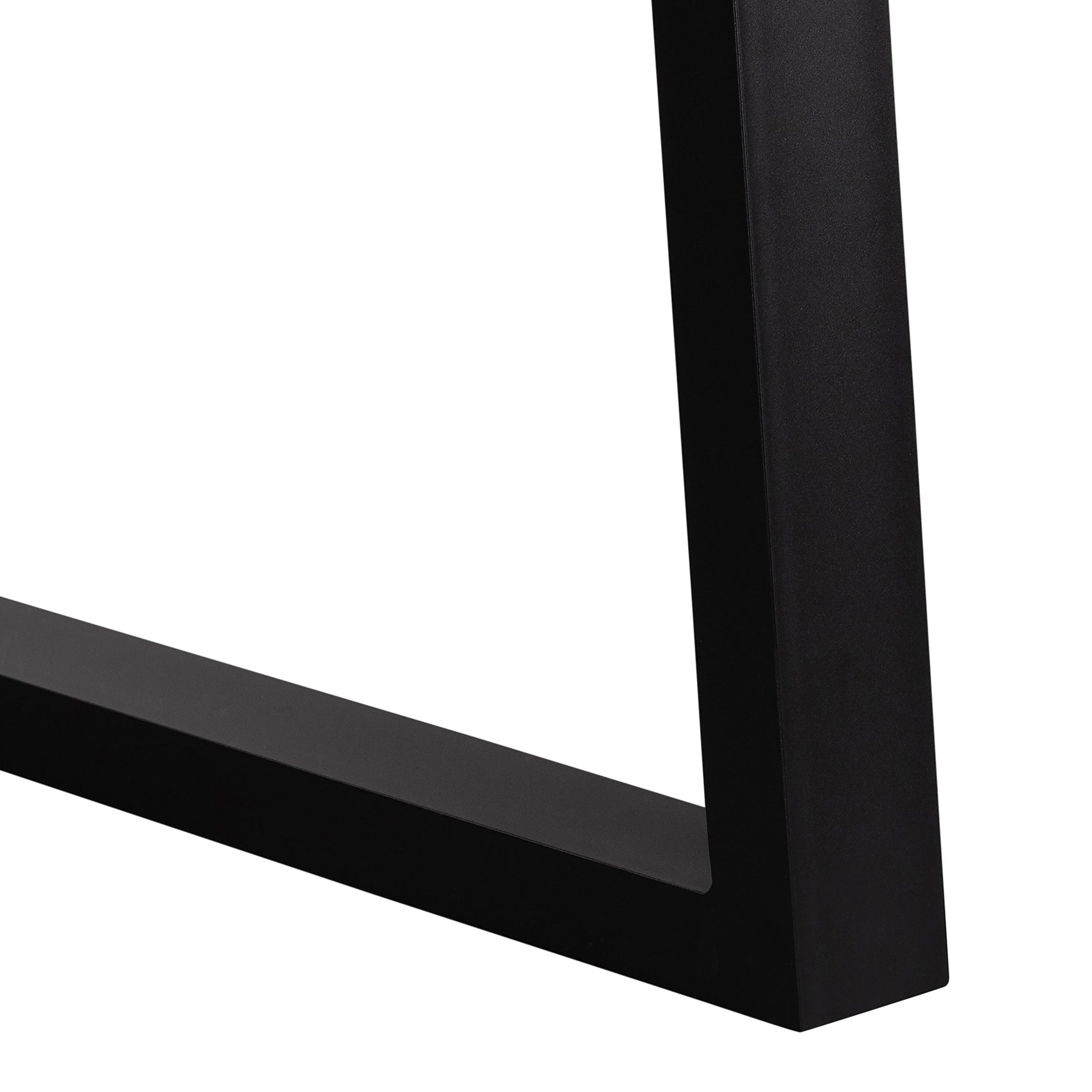 1.6m Sierra Rectangular Dining Table | Speckled Grey with Black Metal Legs - www.elkstone.com.au