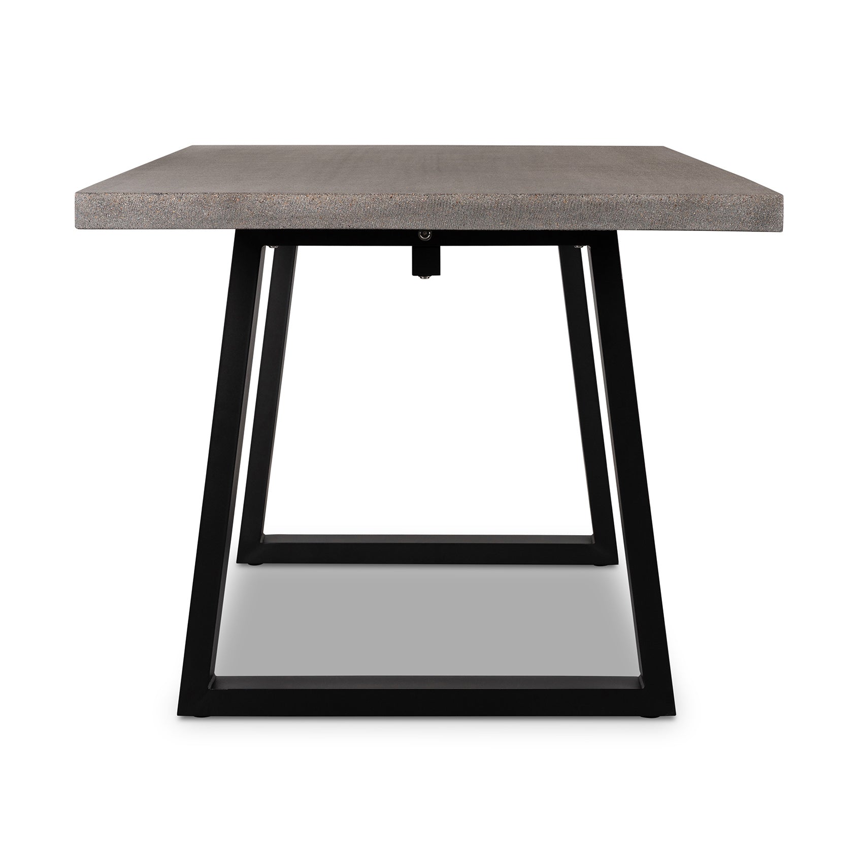 1.6m Sierra Rectangular Dining Table | Speckled Grey with Black Metal Legs - www.elkstone.com.au