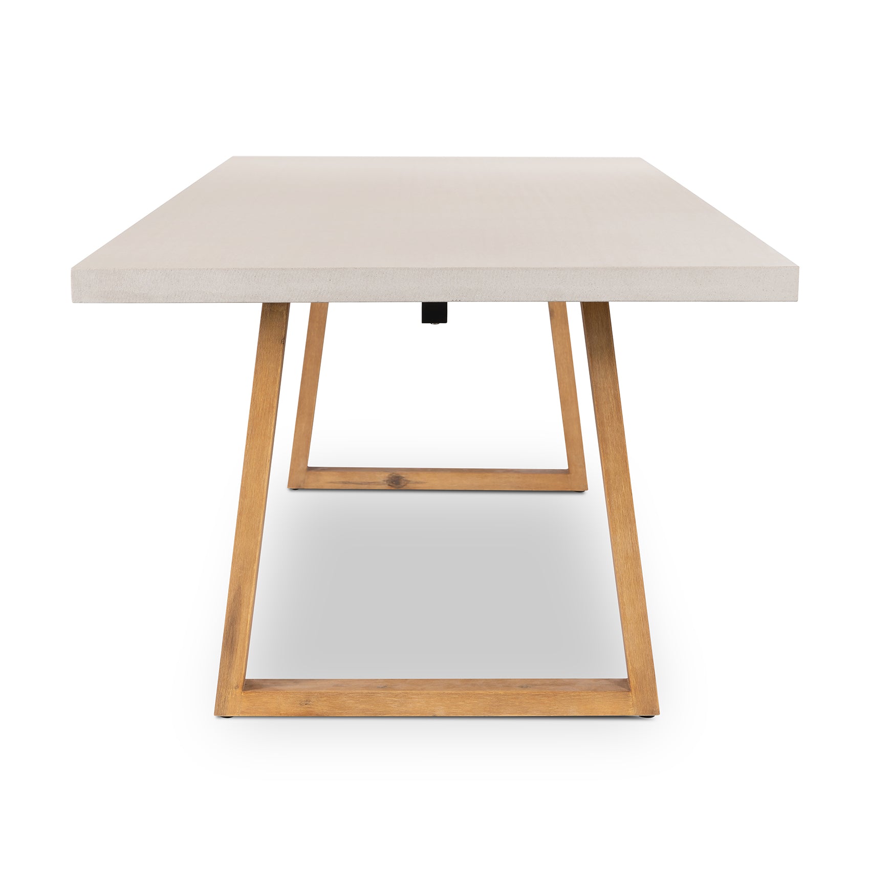 3.0m Sierra Rectangular Dining Table | Beige with Light Honey Acacia Wood Legs - www.elkstone.com.au