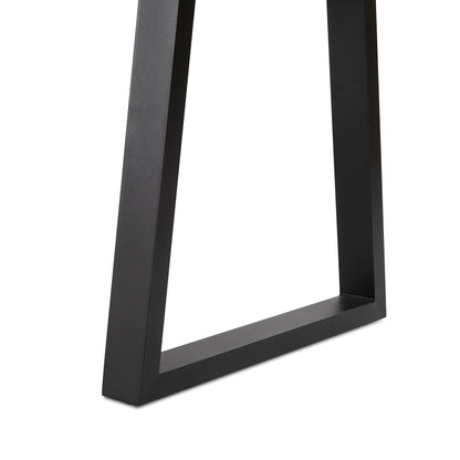 3.0m Sierra Rectangular Dining Table | Speckled Grey with Black Metal Legs - www.elkstone.com.au