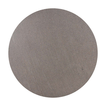 1.4m Avalon Round Dining Table | Speckled Grey with Black Metal Cone Base - www.elkstone.com.au