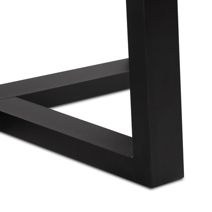 1.4m Alta Round Dining Table | Speckled Grey with Black Metal Legs - www.elkstone.com.au