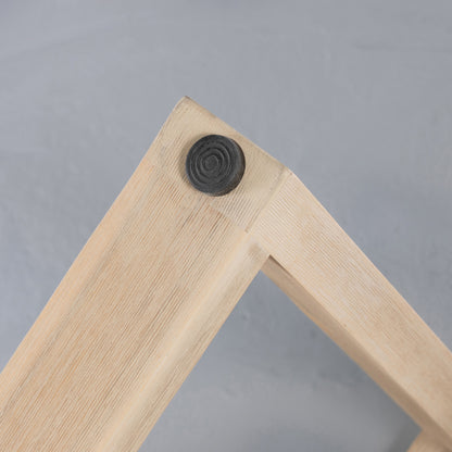 1.6m eTerrazzo Round Dining Table | Ivory Coast with Ivory Washed Acacia Wood Legs - www.elkstone.com.au