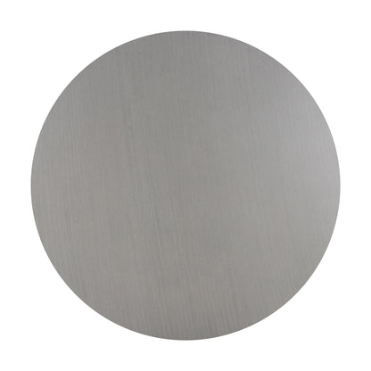 1.6m Alta Round Dining Table | Pebble Grey with Light Honey Acacia Wood Legs - www.elkstone.com.au